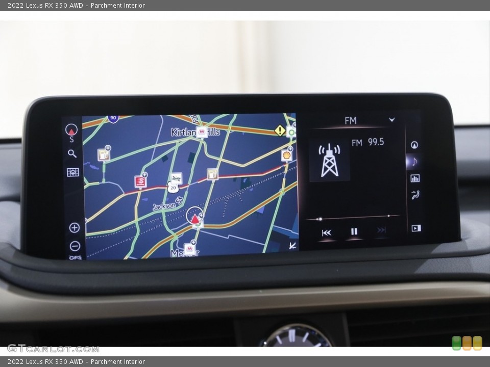 Parchment Interior Navigation for the 2022 Lexus RX 350 AWD #143796816