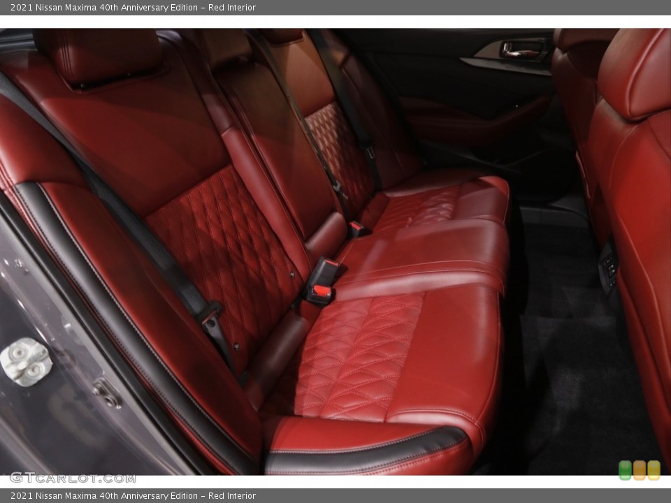 Red Interior Rear Seat for the 2021 Nissan Maxima 40th Anniversary Edition #143801639