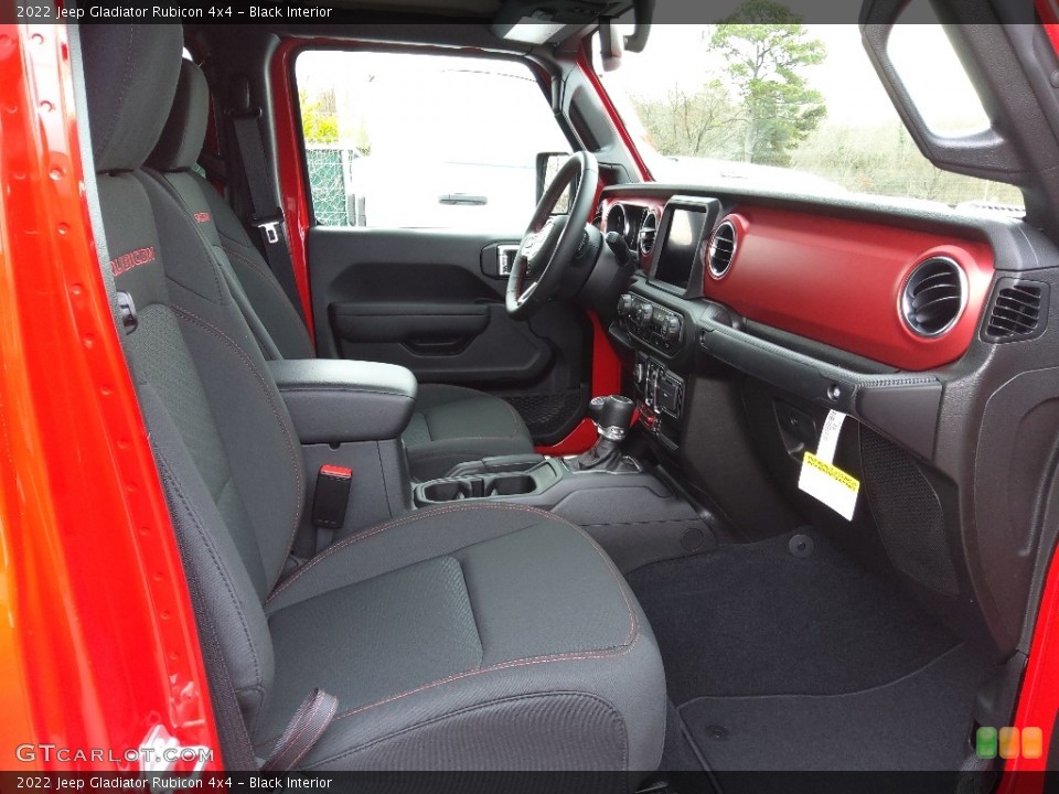 Black Interior Front Seat for the 2022 Jeep Gladiator Rubicon 4x4 #143804864