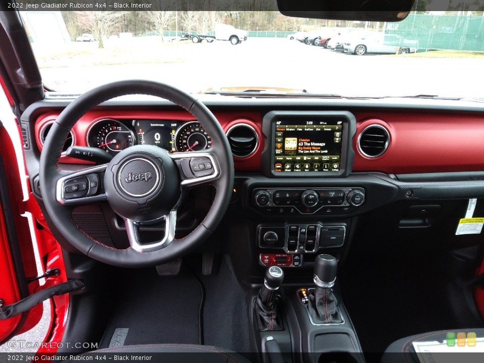 Black Interior Dashboard for the 2022 Jeep Gladiator Rubicon 4x4 #143804891