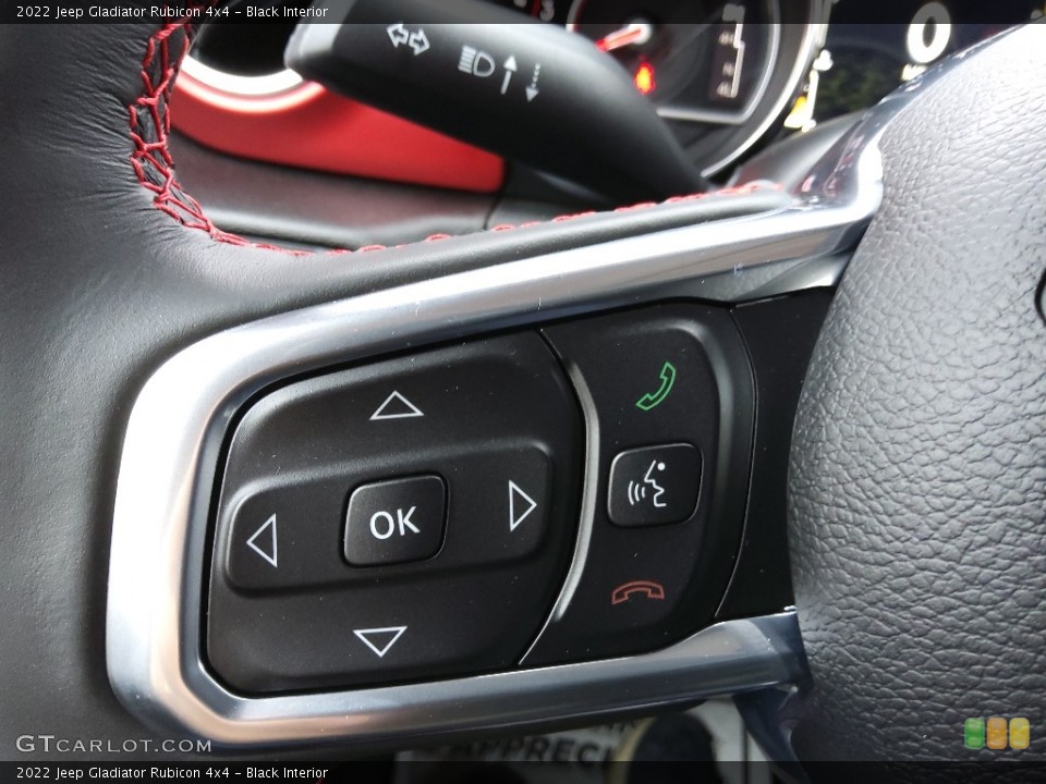 Black Interior Steering Wheel for the 2022 Jeep Gladiator Rubicon 4x4 #143804906