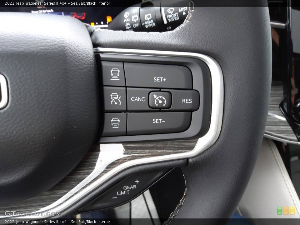 Sea Salt/Black Interior Steering Wheel for the 2022 Jeep Wagoneer Series II 4x4 #143805431