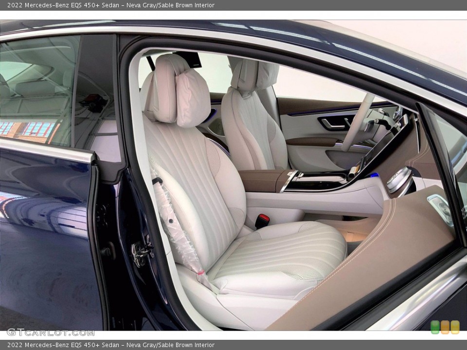 Neva Gray/Sable Brown 2022 Mercedes-Benz EQS Interiors