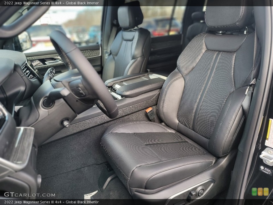 Global Black Interior Front Seat for the 2022 Jeep Wagoneer Series III 4x4 #143807956