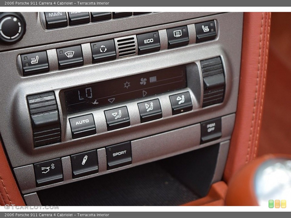 Terracotta Interior Controls for the 2006 Porsche 911 Carrera 4 Cabriolet #143808148