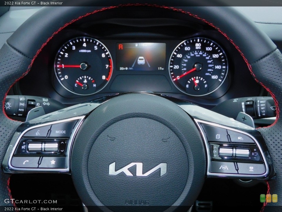 Black Interior Steering Wheel for the 2022 Kia Forte GT #143808406