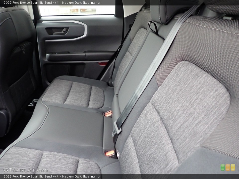 Medium Dark Slate Interior Rear Seat for the 2022 Ford Bronco Sport Big Bend 4x4 #143811532
