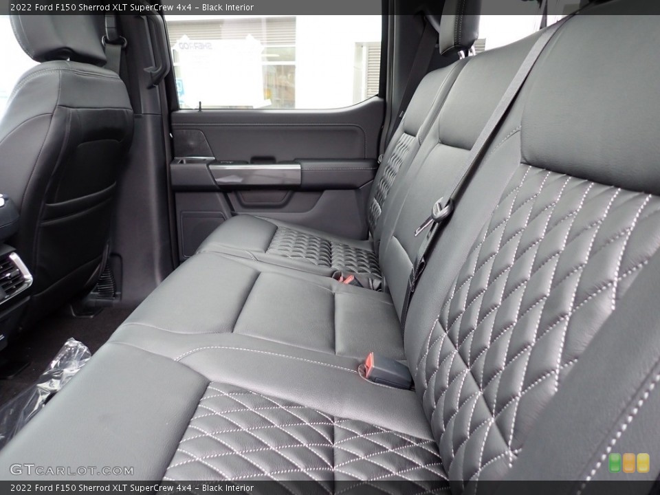 Black Interior Rear Seat for the 2022 Ford F150 Sherrod XLT SuperCrew 4x4 #143811764
