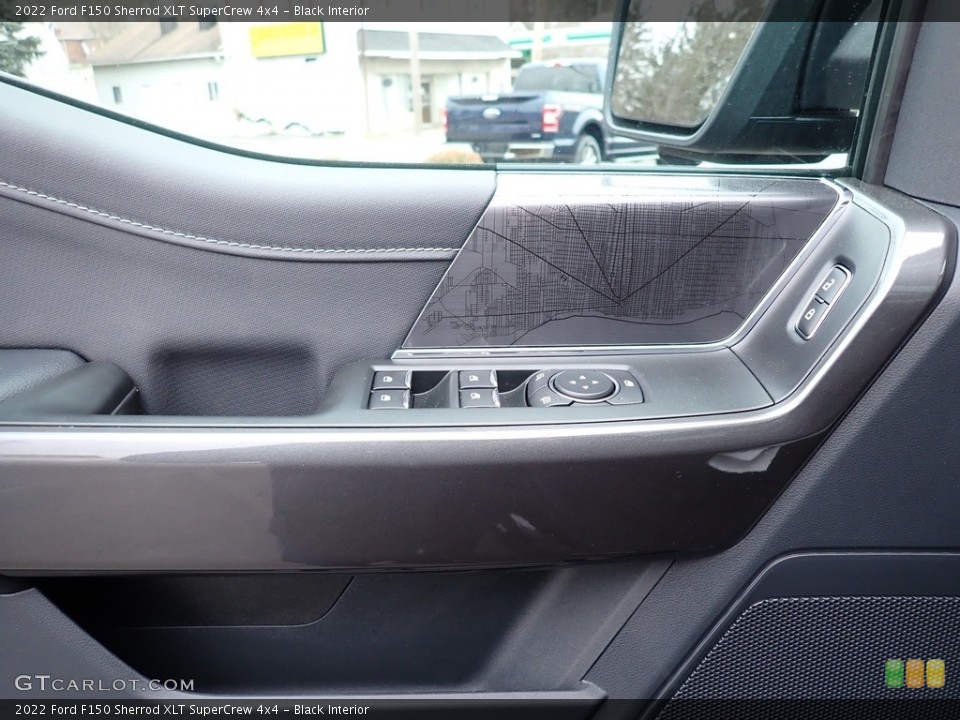 Black Interior Door Panel for the 2022 Ford F150 Sherrod XLT SuperCrew 4x4 #143811788