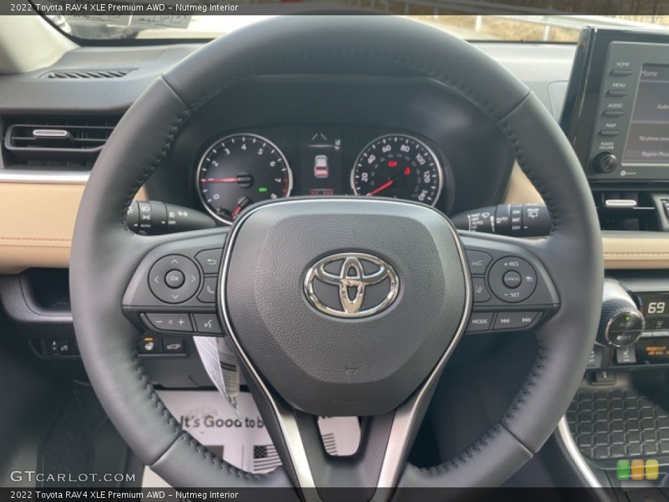 Nutmeg Interior Steering Wheel for the 2022 Toyota RAV4 XLE Premium AWD #143812688
