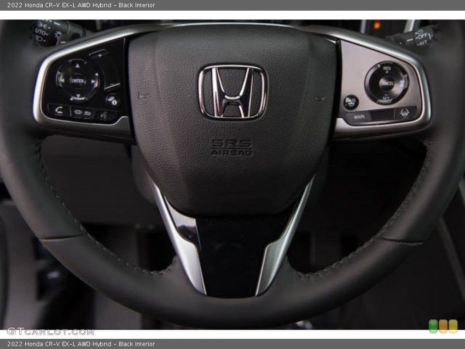 Black Interior Steering Wheel for the 2022 Honda CR-V EX-L AWD Hybrid #143812759