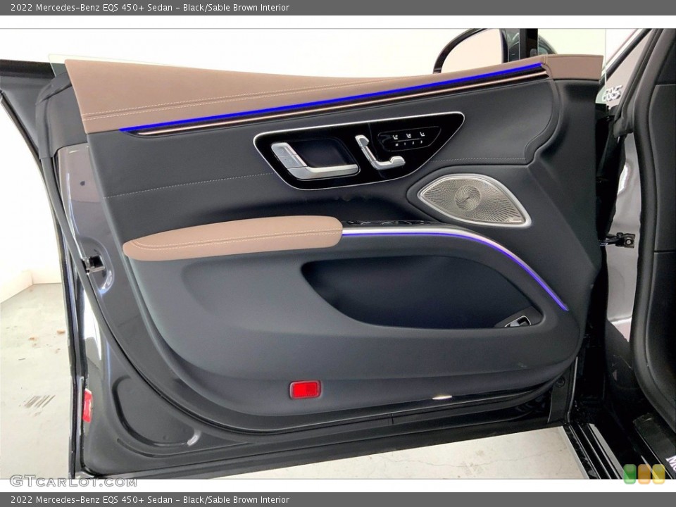 Black/Sable Brown Interior Door Panel for the 2022 Mercedes-Benz EQS 450+ Sedan #143813963
