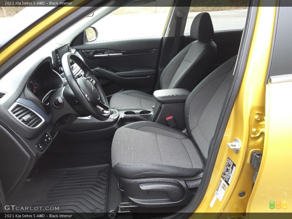 Black Interior Front Seat for the 2021 Kia Seltos S AWD #143814524