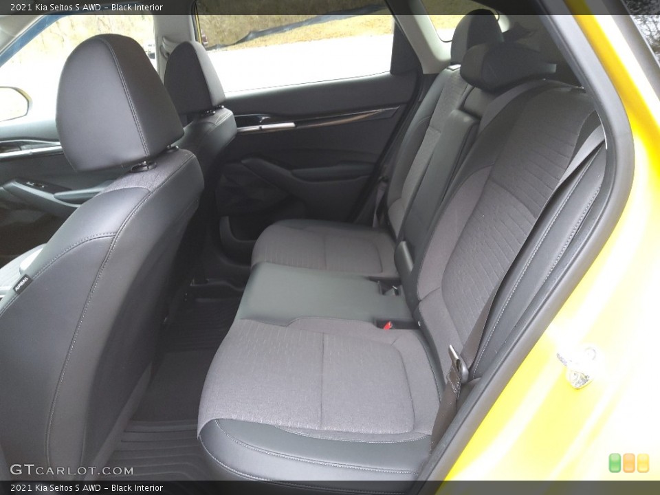 Black Interior Rear Seat for the 2021 Kia Seltos S AWD #143814563