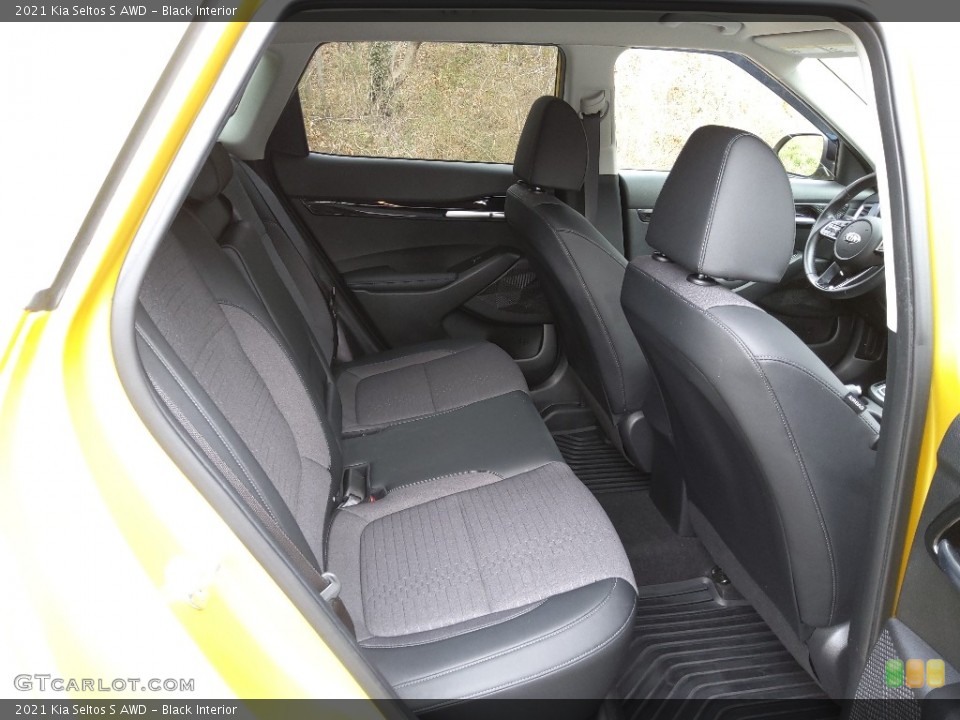 Black Interior Rear Seat for the 2021 Kia Seltos S AWD #143814608