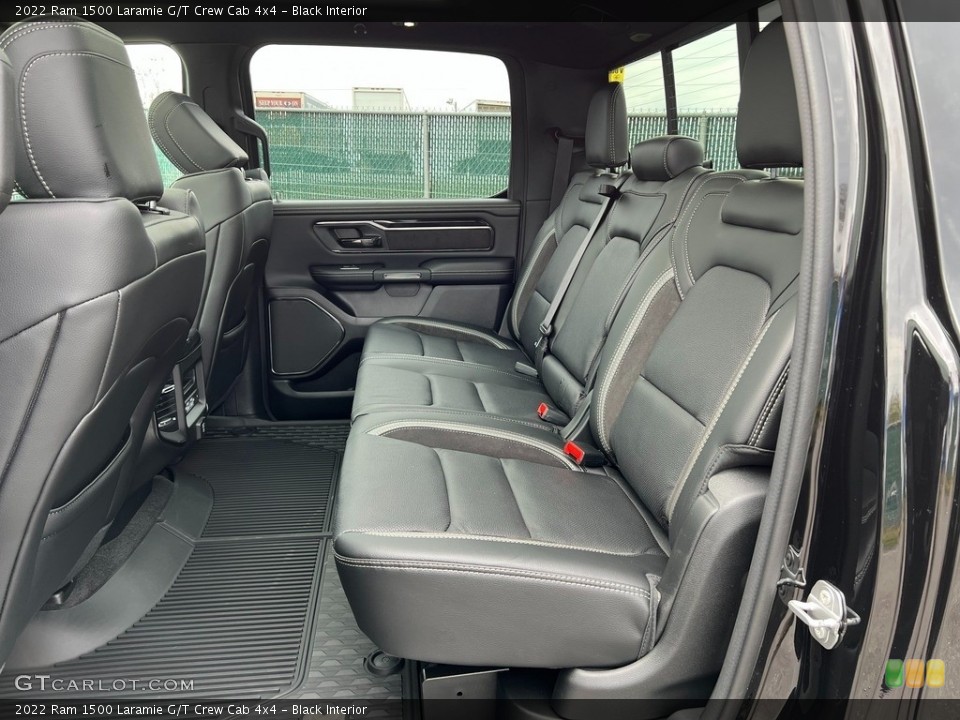 Black Interior Rear Seat for the 2022 Ram 1500 Laramie G/T Crew Cab 4x4 #143815172
