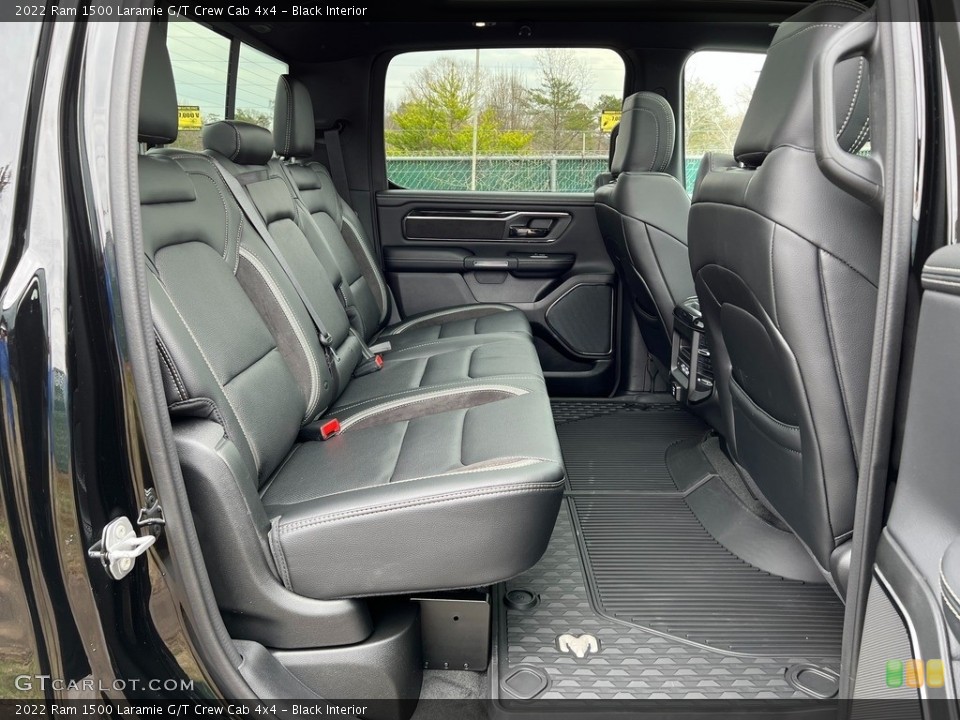 Black Interior Rear Seat for the 2022 Ram 1500 Laramie G/T Crew Cab 4x4 #143815202