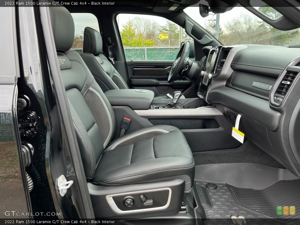 Black Interior Front Seat for the 2022 Ram 1500 Laramie G/T Crew Cab 4x4 #143815214