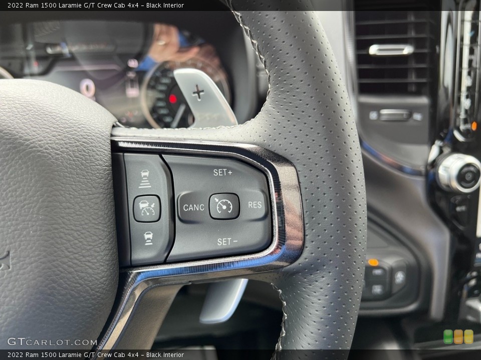 Black Interior Steering Wheel for the 2022 Ram 1500 Laramie G/T Crew Cab 4x4 #143815247