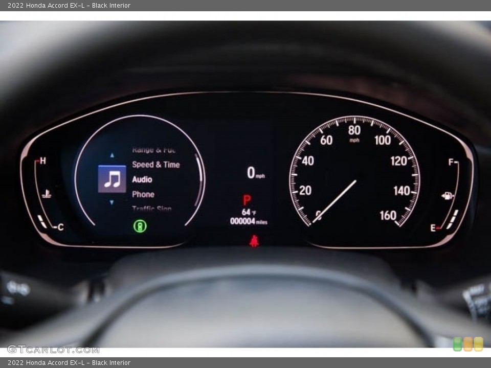 Black Interior Gauges for the 2022 Honda Accord EX-L #143815487