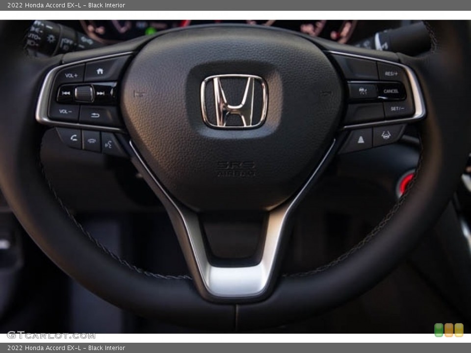 Black Interior Steering Wheel for the 2022 Honda Accord EX-L #143815490