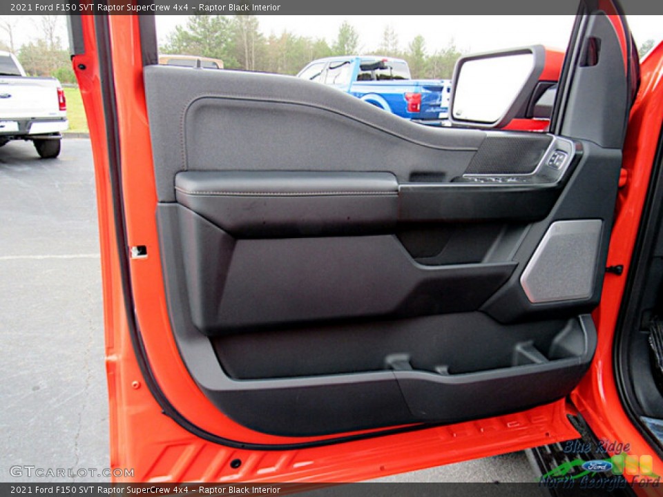 Raptor Black Interior Door Panel for the 2021 Ford F150 SVT Raptor SuperCrew 4x4 #143816079
