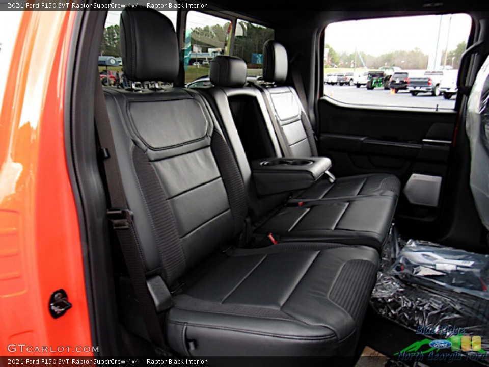 Raptor Black Interior Rear Seat for the 2021 Ford F150 SVT Raptor SuperCrew 4x4 #143816111