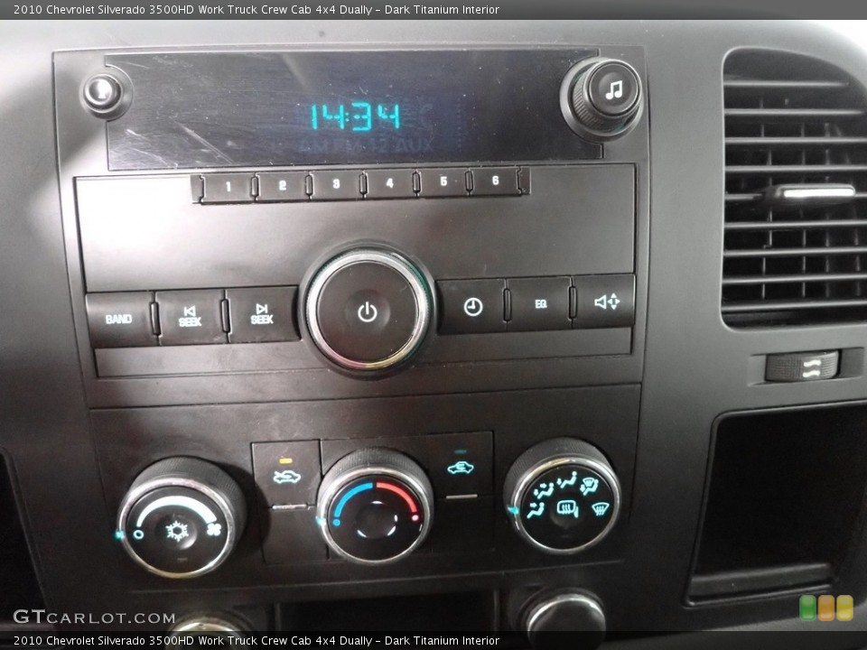 Dark Titanium Interior Controls for the 2010 Chevrolet Silverado 3500HD Work Truck Crew Cab 4x4 Dually #143819997