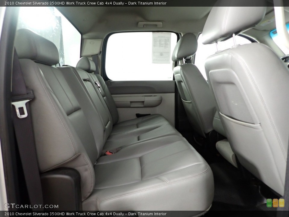 Dark Titanium Interior Rear Seat for the 2010 Chevrolet Silverado 3500HD Work Truck Crew Cab 4x4 Dually #143820177