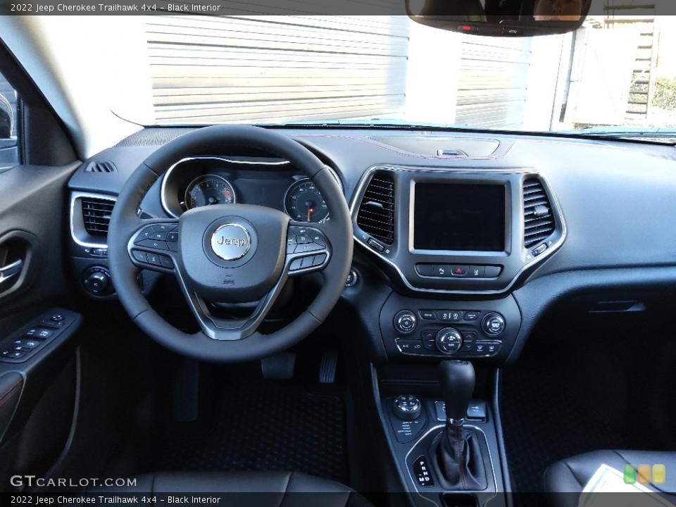 Black Interior Dashboard for the 2022 Jeep Cherokee Trailhawk 4x4 #143820765