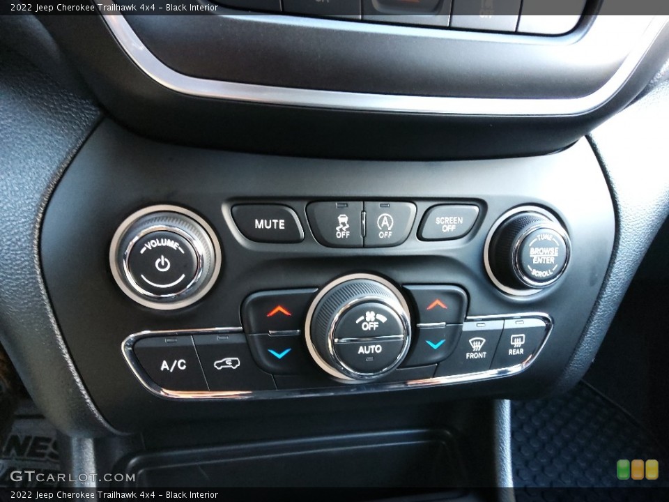 Black Interior Controls for the 2022 Jeep Cherokee Trailhawk 4x4 #143820939