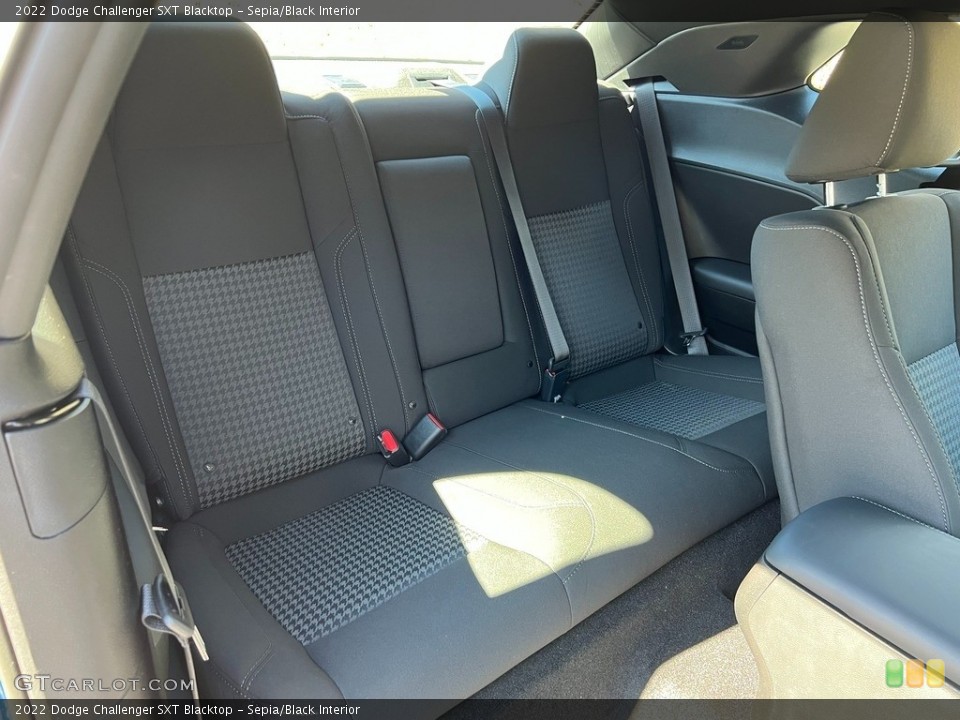 Sepia/Black Interior Rear Seat for the 2022 Dodge Challenger SXT Blacktop #143821353