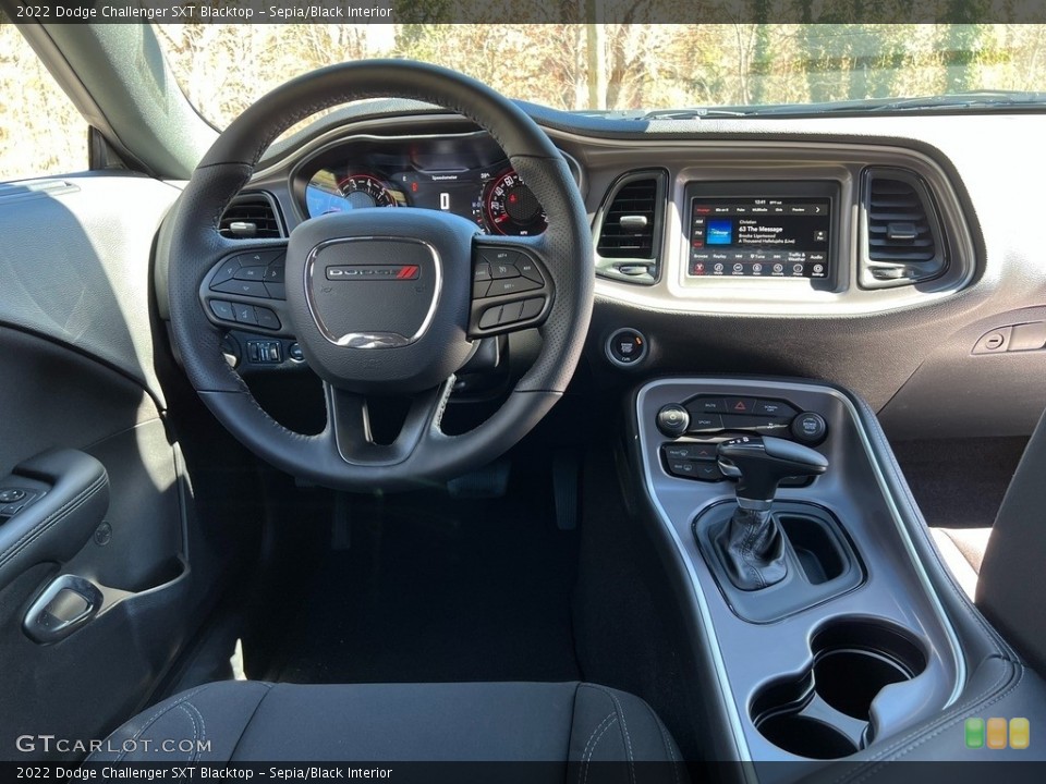 Sepia/Black Interior Photo for the 2022 Dodge Challenger SXT Blacktop #143821383