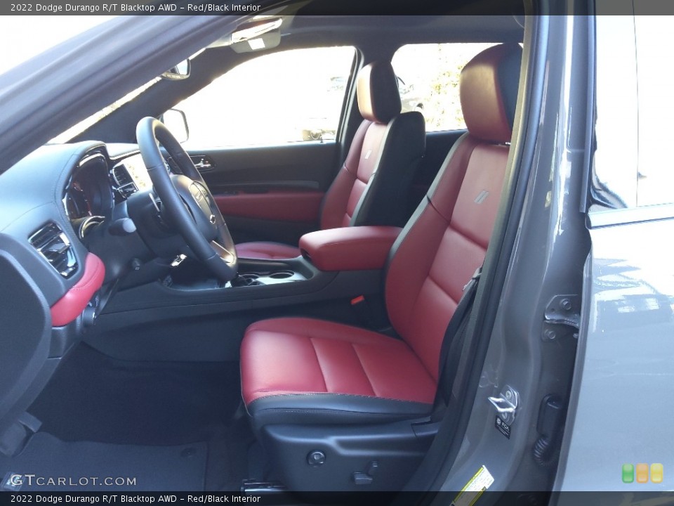 Red/Black Interior Photo for the 2022 Dodge Durango R/T Blacktop AWD #143821779