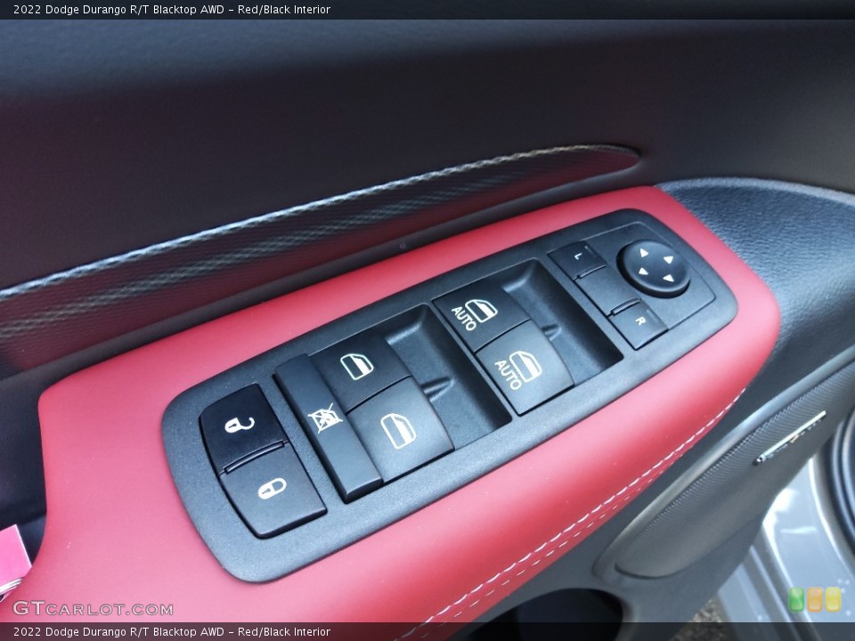 Red/Black Interior Controls for the 2022 Dodge Durango R/T Blacktop AWD #143821803