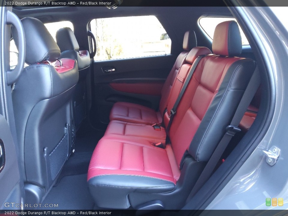 Red/Black Interior Rear Seat for the 2022 Dodge Durango R/T Blacktop AWD #143821857