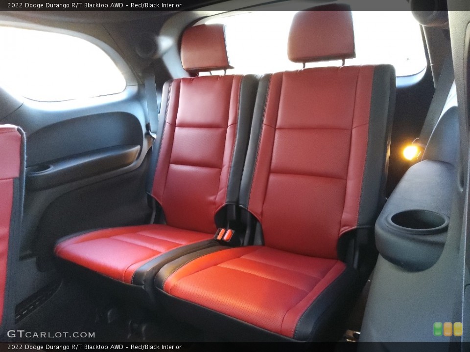 Red/Black Interior Rear Seat for the 2022 Dodge Durango R/T Blacktop AWD #143821875