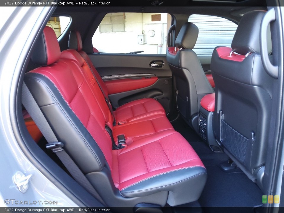 Red/Black Interior Rear Seat for the 2022 Dodge Durango R/T Blacktop AWD #143821947