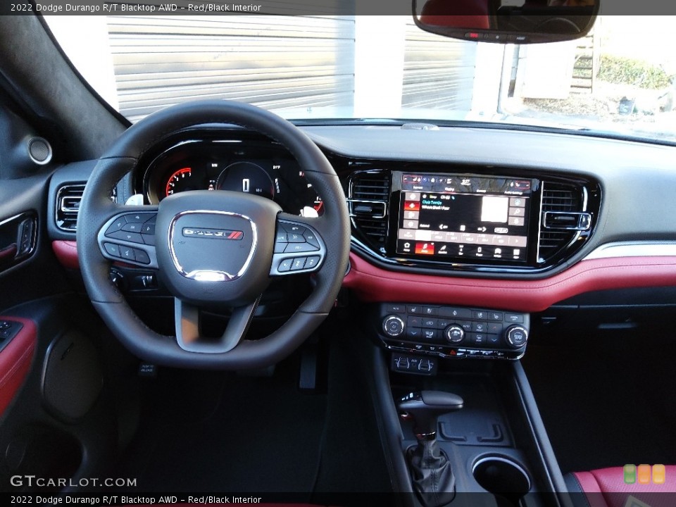 Red/Black Interior Dashboard for the 2022 Dodge Durango R/T Blacktop AWD #143821980