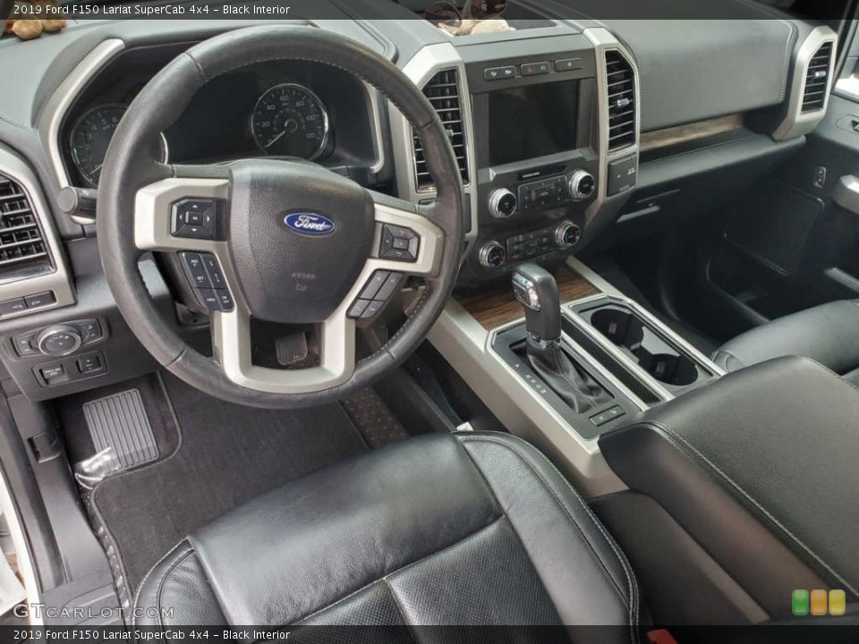 Black Interior Front Seat for the 2019 Ford F150 Lariat SuperCab 4x4 #143822280