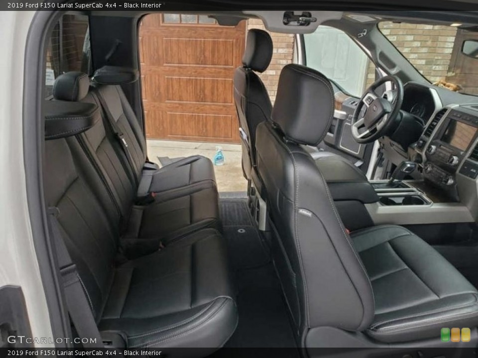 Black Interior Rear Seat for the 2019 Ford F150 Lariat SuperCab 4x4 #143822295