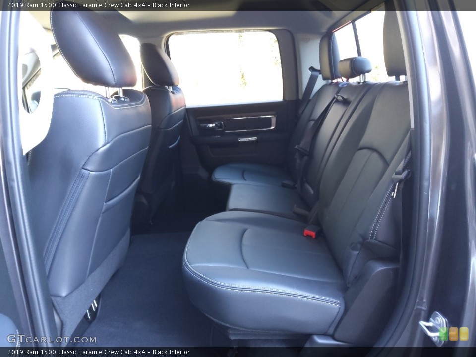 Black Interior Rear Seat for the 2019 Ram 1500 Classic Laramie Crew Cab 4x4 #143825083