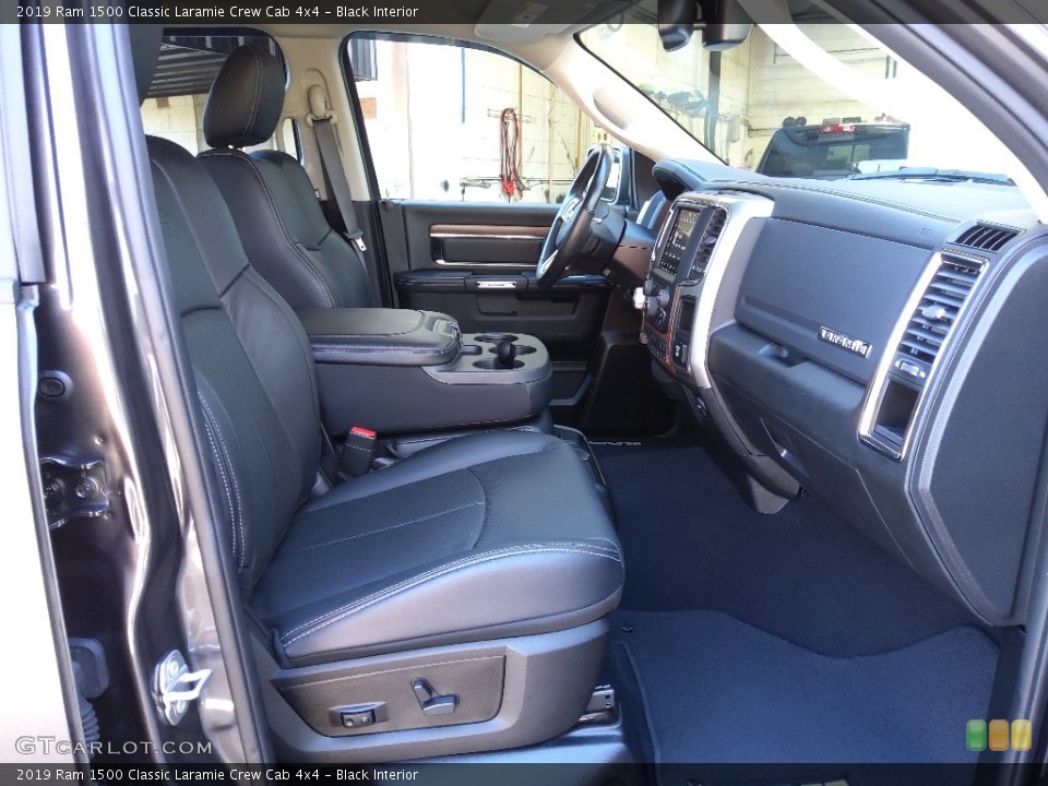 Black Interior Front Seat for the 2019 Ram 1500 Classic Laramie Crew Cab 4x4 #143825179