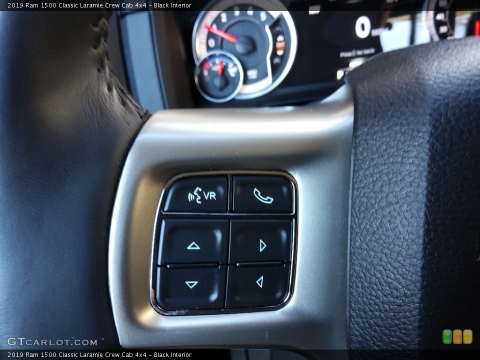 Black Interior Steering Wheel for the 2019 Ram 1500 Classic Laramie Crew Cab 4x4 #143825236