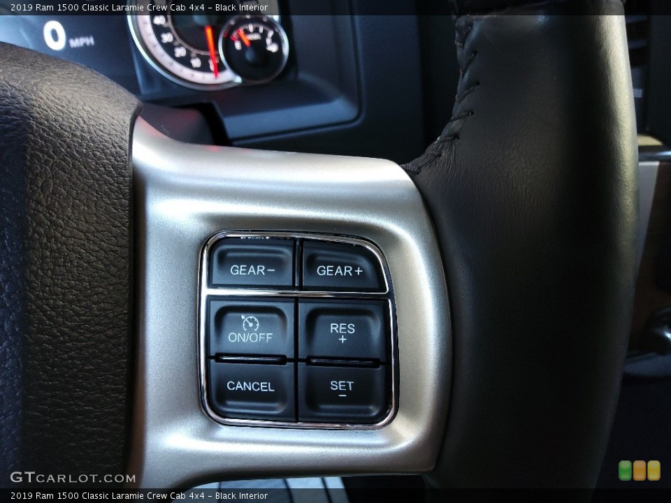 Black Interior Steering Wheel for the 2019 Ram 1500 Classic Laramie Crew Cab 4x4 #143825264