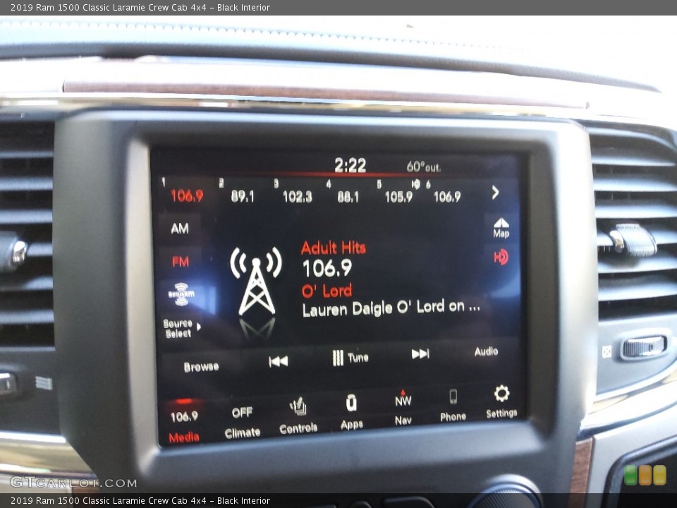 Black Interior Audio System for the 2019 Ram 1500 Classic Laramie Crew Cab 4x4 #143825350