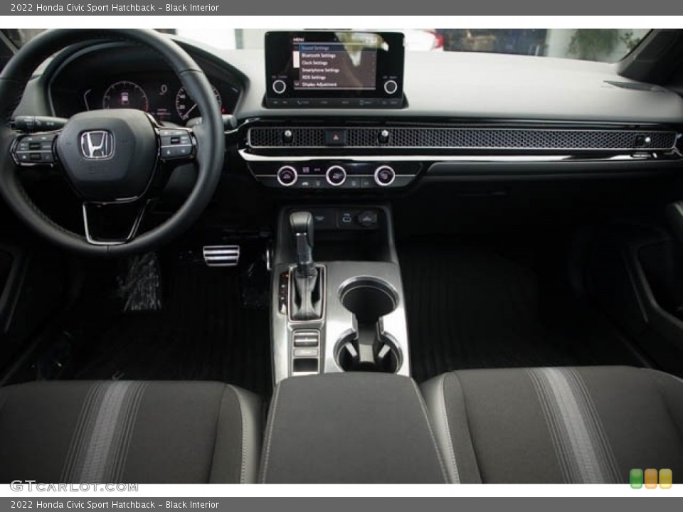 Black Interior Dashboard for the 2022 Honda Civic Sport Hatchback #143826301