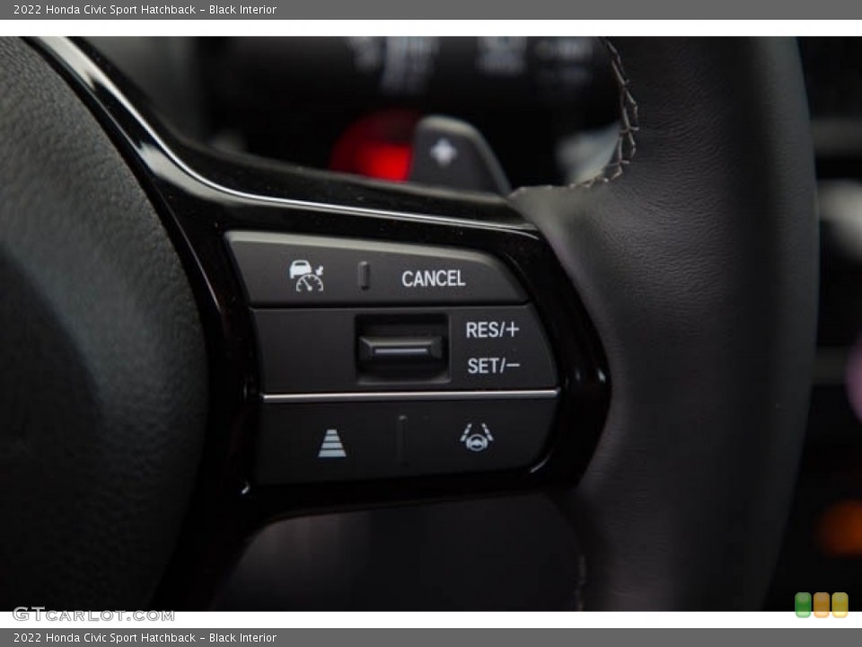 Black Interior Steering Wheel for the 2022 Honda Civic Sport Hatchback #143826370