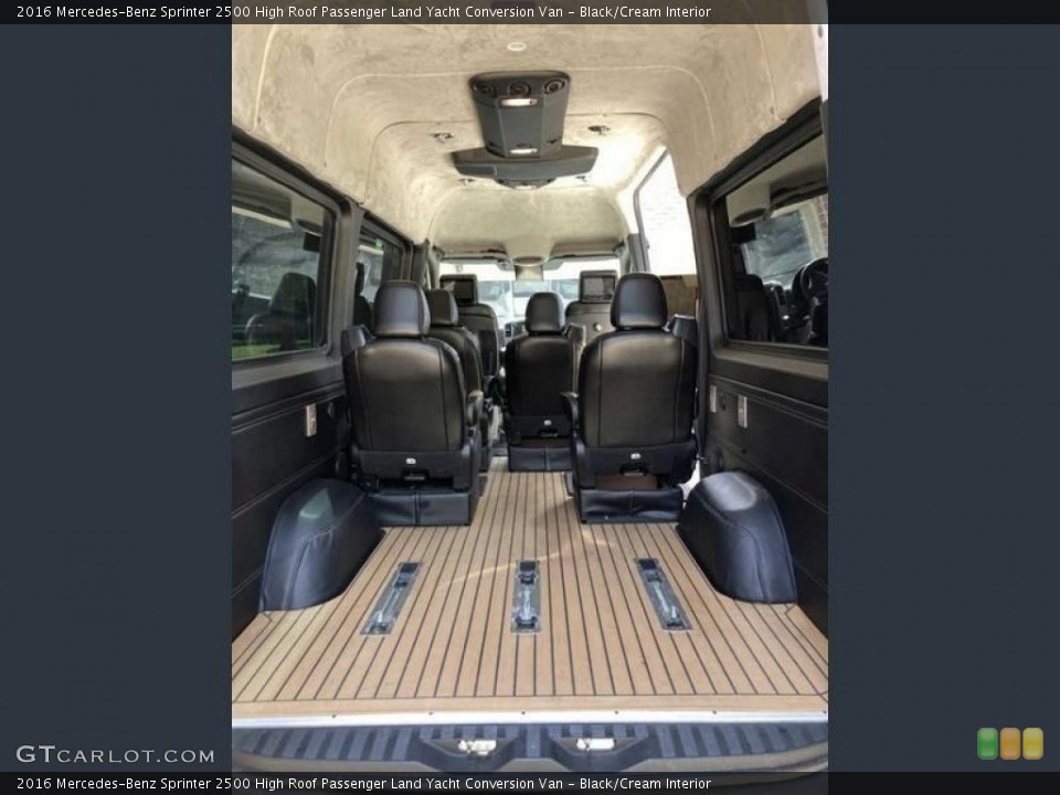 Black/Cream Interior Trunk for the 2016 Mercedes-Benz Sprinter 2500 High Roof Passenger Land Yacht Conversion Van #143827618