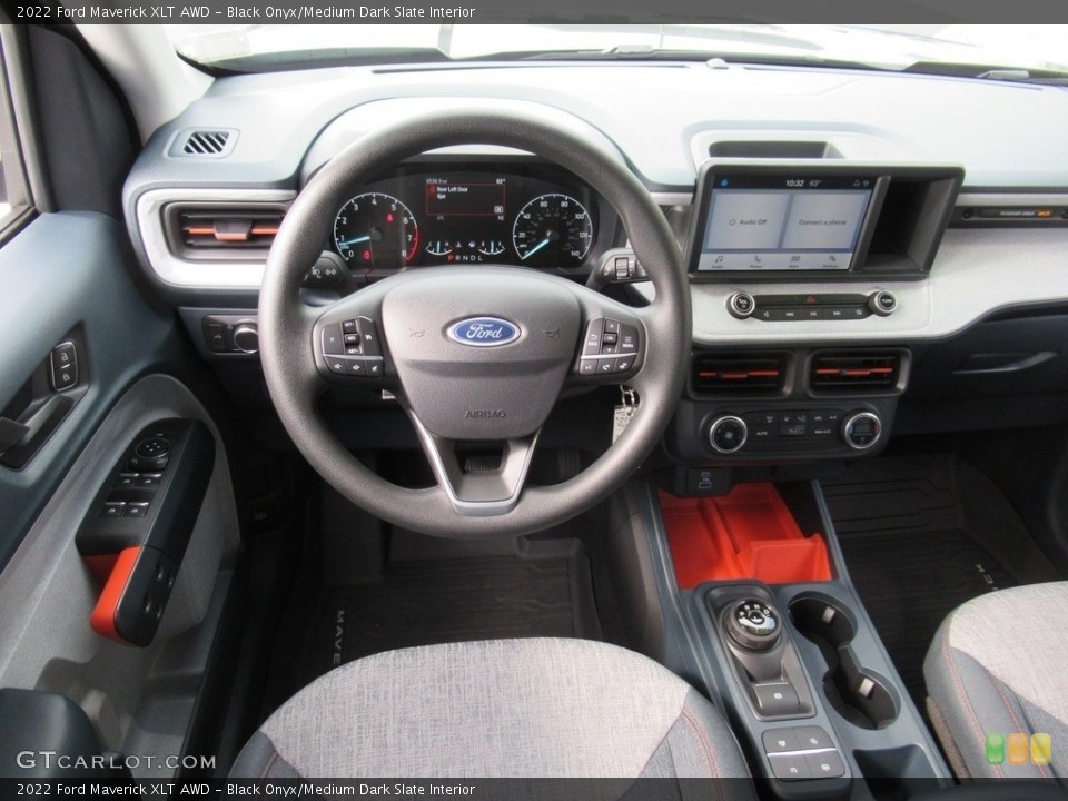 Black Onyx/Medium Dark Slate Interior Dashboard for the 2022 Ford Maverick XLT AWD #143828644